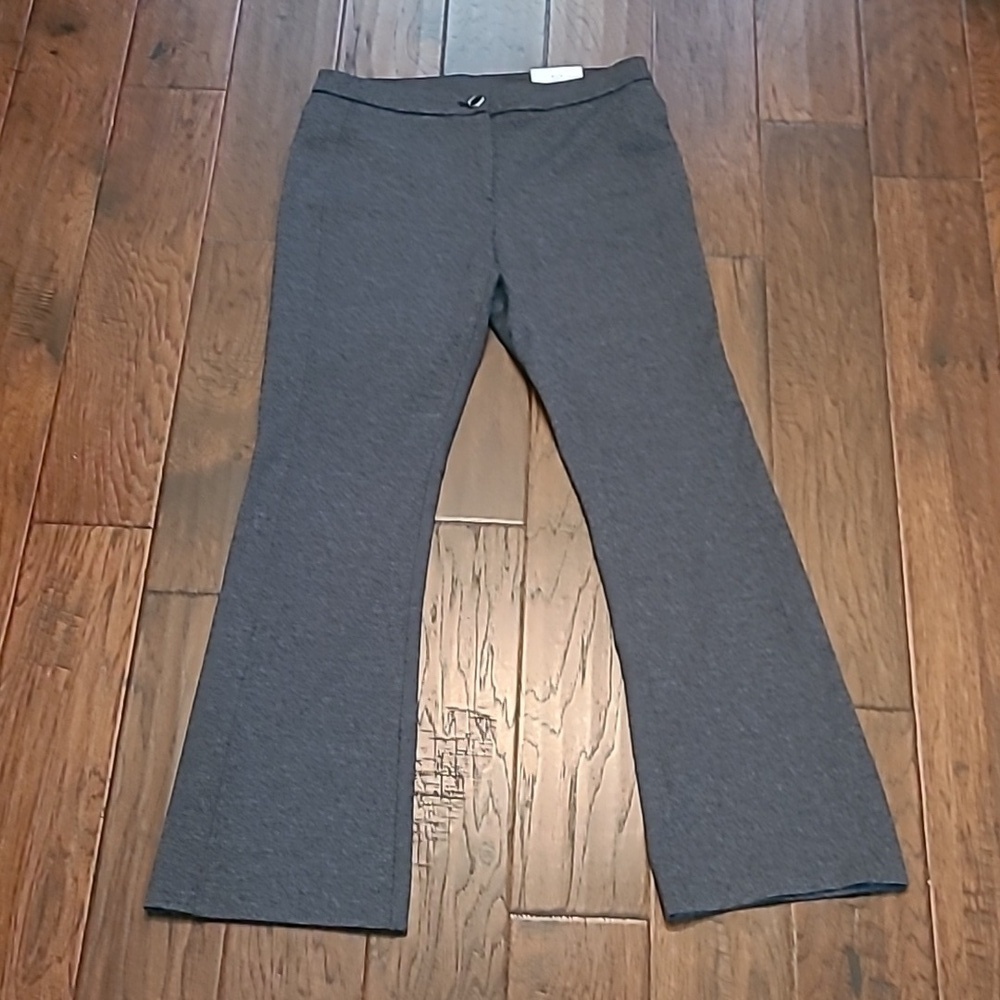 NWT Rafaella grey blend Tapered Bootcut pants size 8